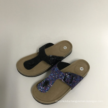 Glitter flip flops slipper women cork sole sandal